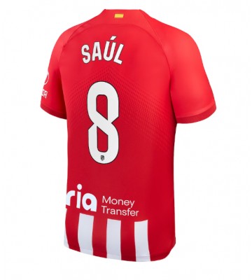 Atletico Madrid Saul Niguez #8 Hjemmebanetrøje 2023-24 Kort ærmer